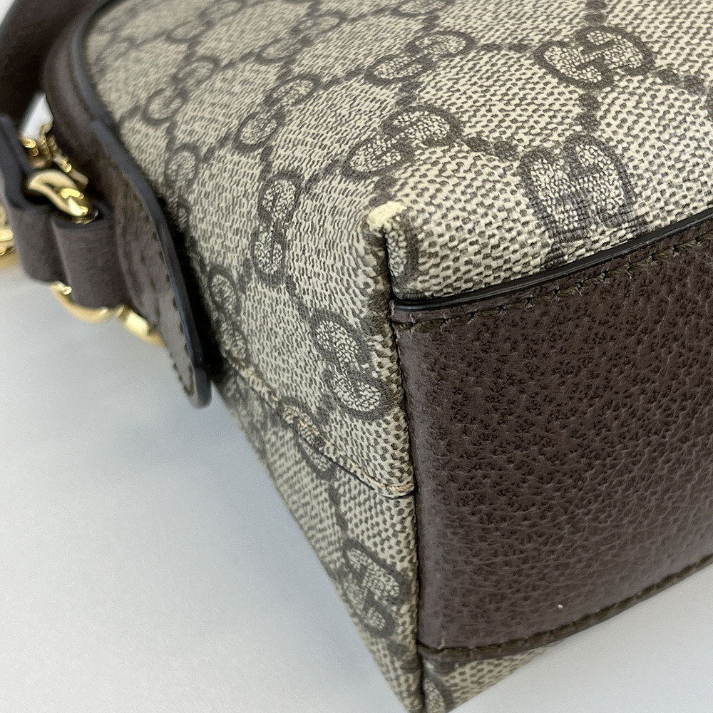 GUCCI Ophidia GG Shoulder Bag Canvas Beige - Picture 6 of 6